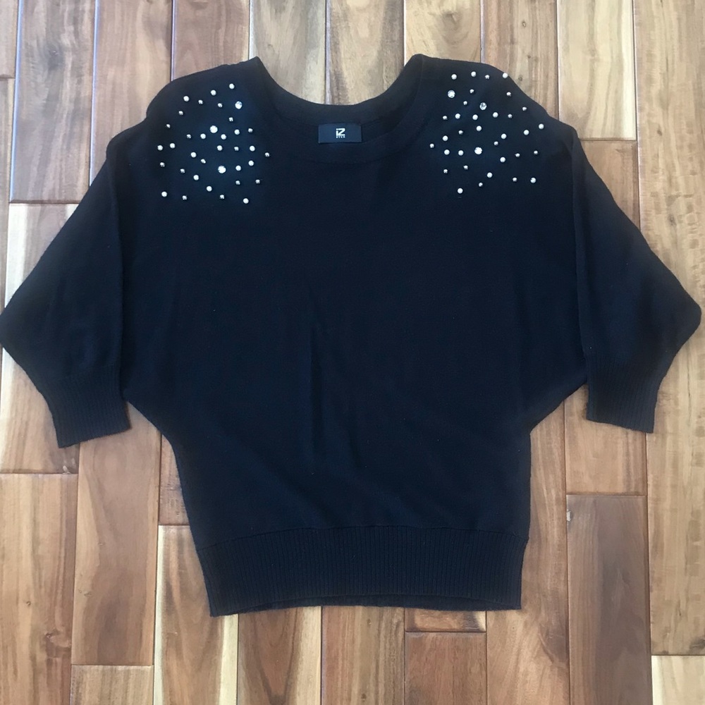 IZ Byer Sweater with pretty Jewels